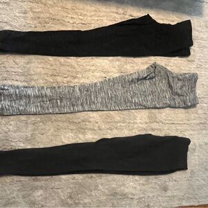 Express Black and Gray Leggings Set